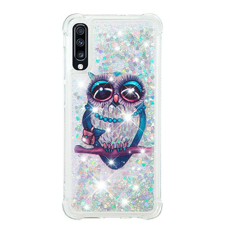 Kuori Samsung Galaxy A70 Miss Owl Glitter