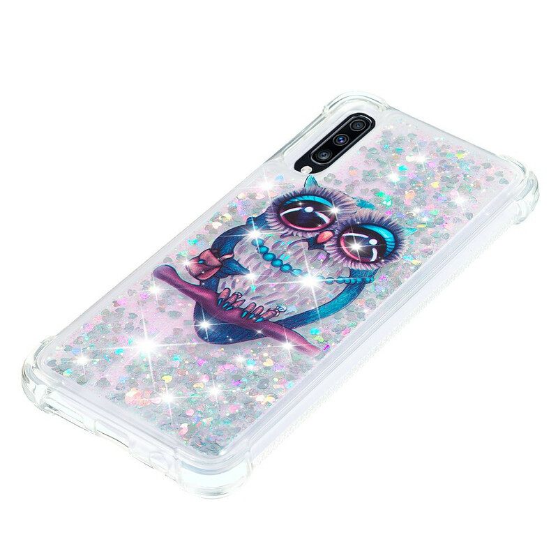 Kuori Samsung Galaxy A70 Miss Owl Glitter