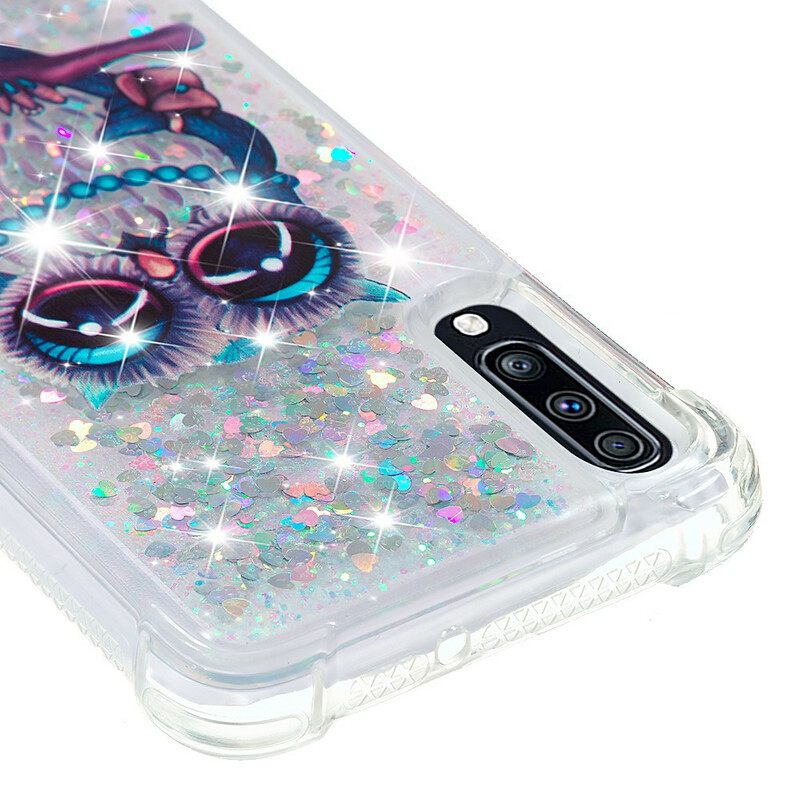 Kuori Samsung Galaxy A70 Miss Owl Glitter