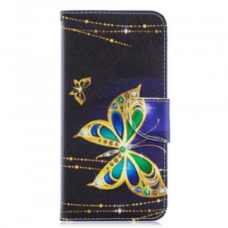 Nahkakotelo Samsung Galaxy A70 Magic Butterfly