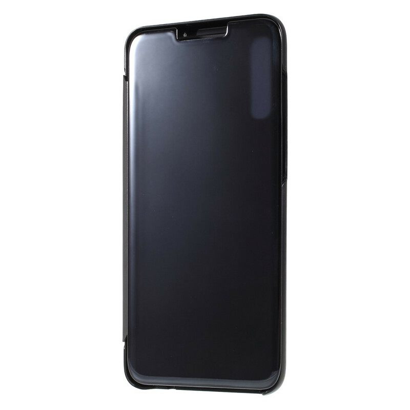 Puhelinkuoret Samsung Galaxy A70 Peili- Ja Nahkaefekti