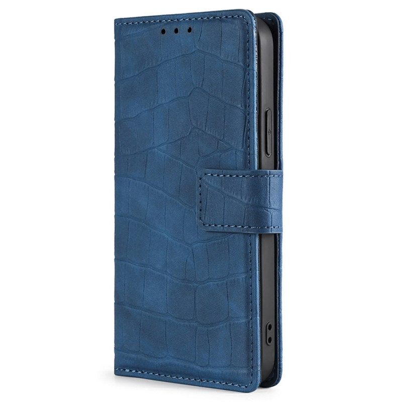 Flip Case Xiaomi 12T / 12T Pro Ihokosketuskrokotiili