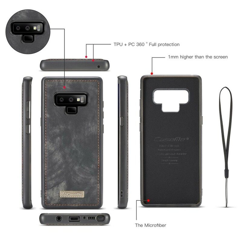 Kotelot Samsung Galaxy Note 9 Caseme Vintage Nahka