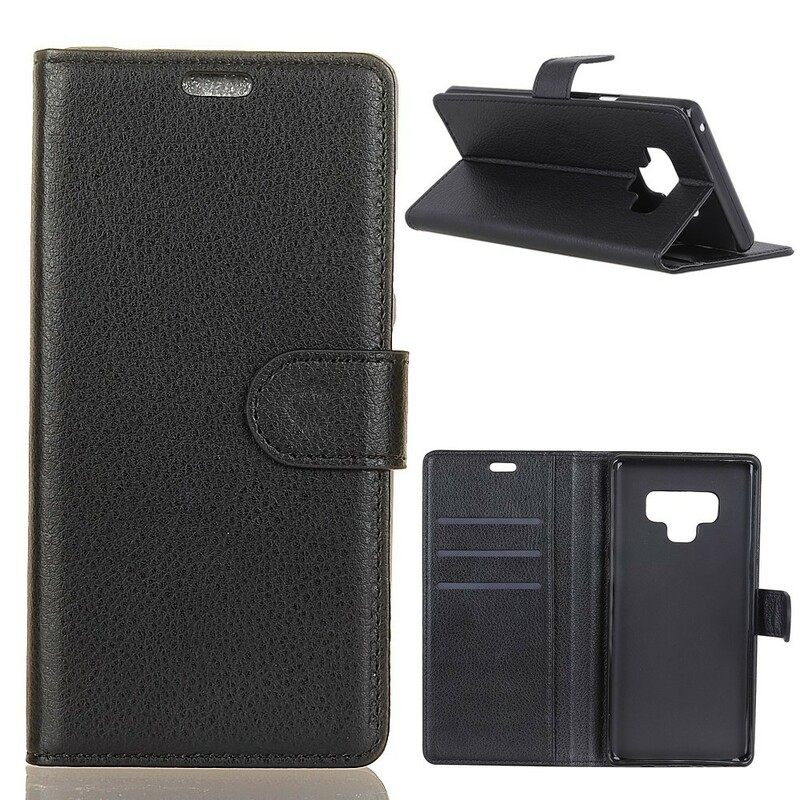 Kotelot Samsung Galaxy Note 9 Faux Leather Retro