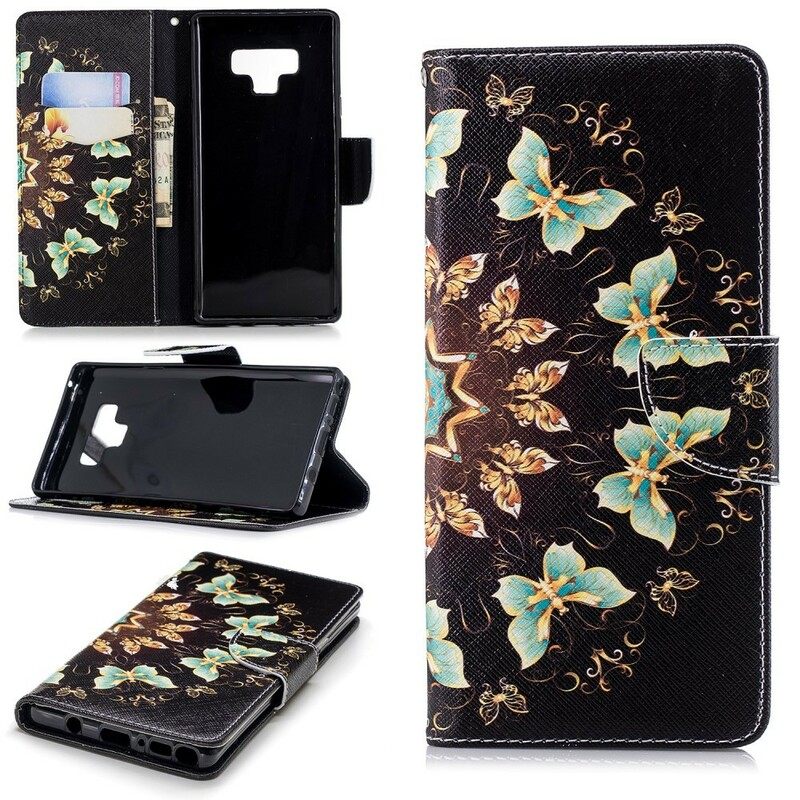 Kotelot Samsung Galaxy Note 9 Mandala Butterflies