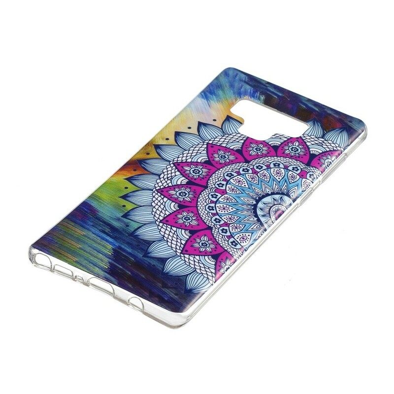 Kuori Samsung Galaxy Note 9 Owl Fluoresoiva Mandala