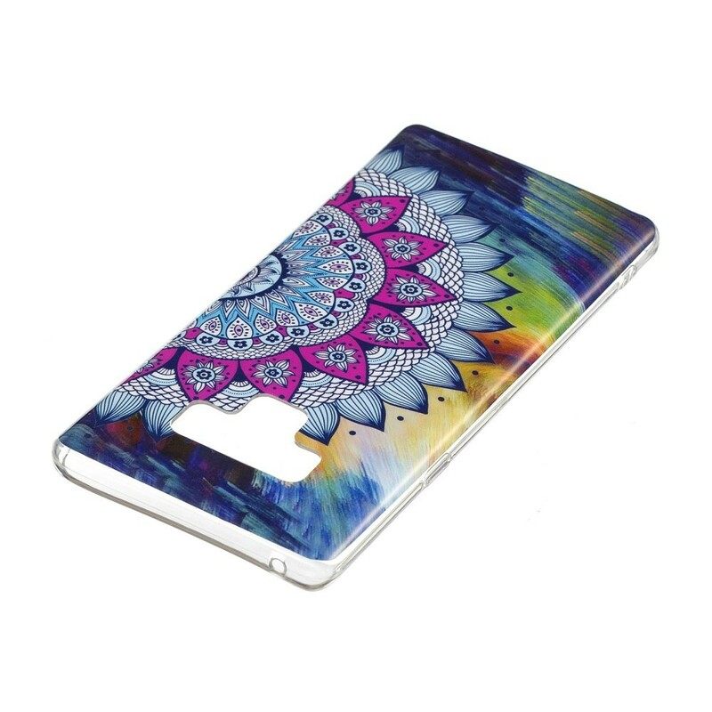 Kuori Samsung Galaxy Note 9 Owl Fluoresoiva Mandala