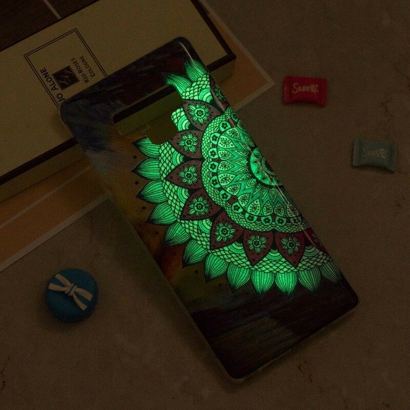 Kuori Samsung Galaxy Note 9 Owl Fluoresoiva Mandala