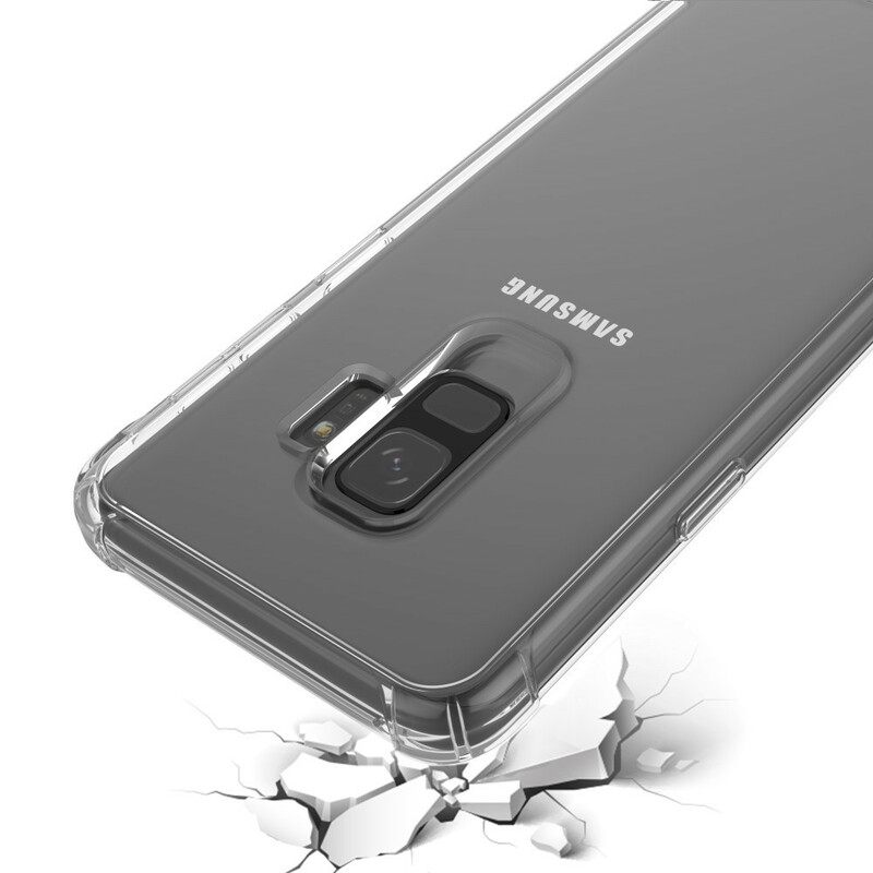 Case Samsung Galaxy S9 Läpinäkyvät Leeu-suojatyynyt