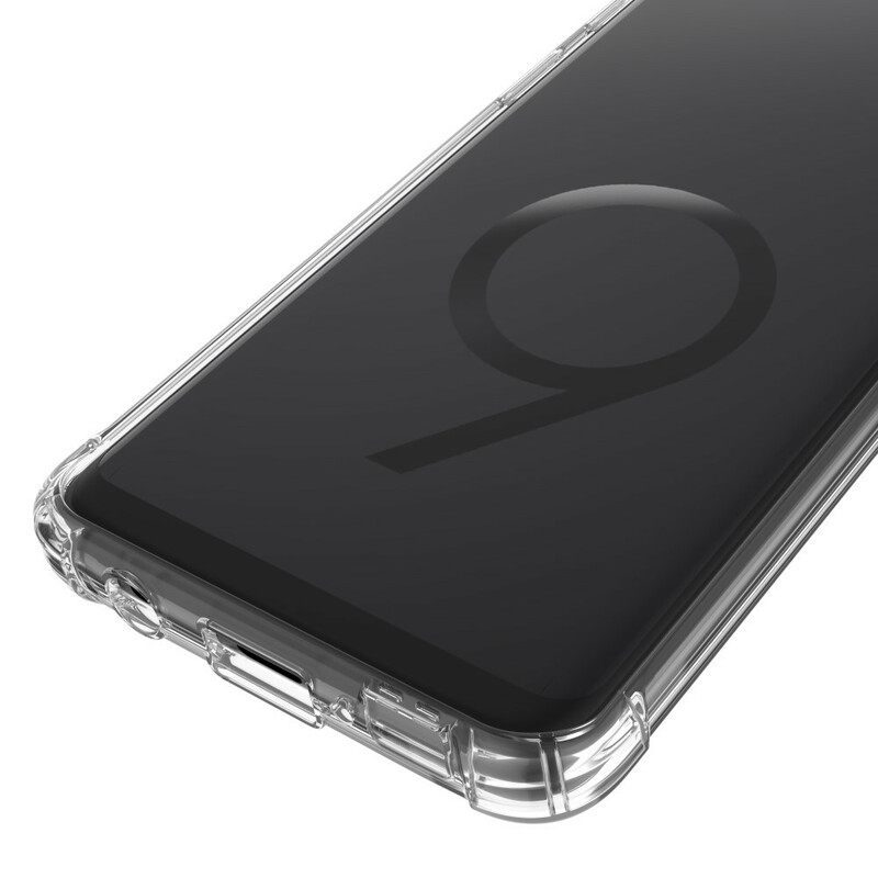 Case Samsung Galaxy S9 Läpinäkyvät Leeu-suojatyynyt