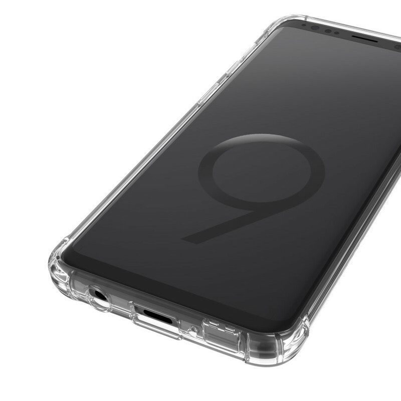 Case Samsung Galaxy S9 Läpinäkyvät Leeu-suojatyynyt