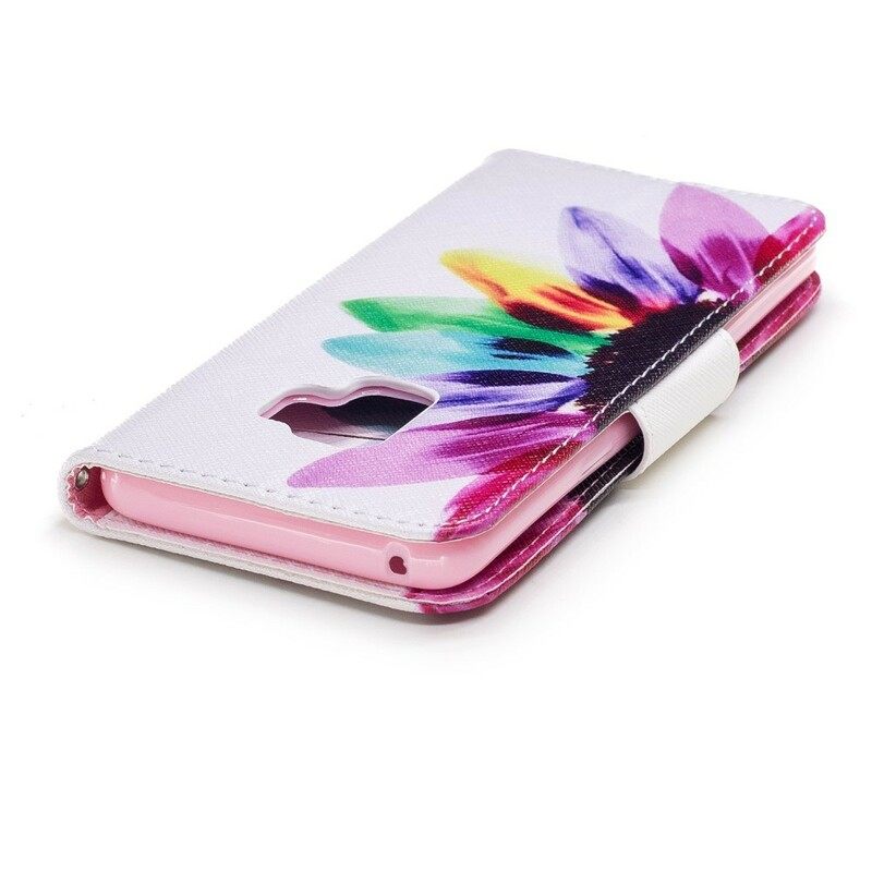 Flip Case Samsung Galaxy S9 Flower Watercolour