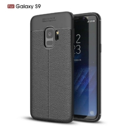 Kuori Samsung Galaxy S9 Double Line Litchi Leather Effect