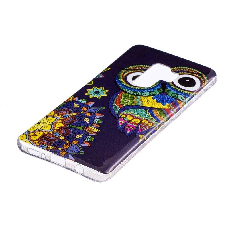 Kuori Samsung Galaxy S9 Owl Fluoresoiva Mandala