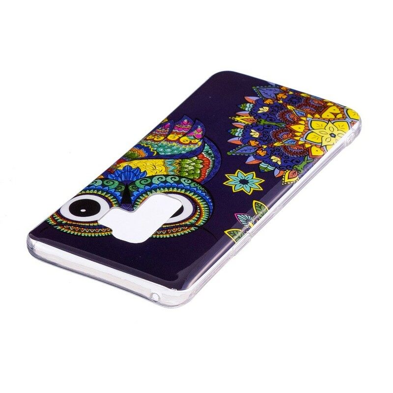 Kuori Samsung Galaxy S9 Owl Fluoresoiva Mandala