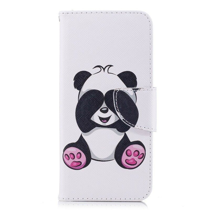 Nahkakotelo Samsung Galaxy S9 Panda Hauskaa