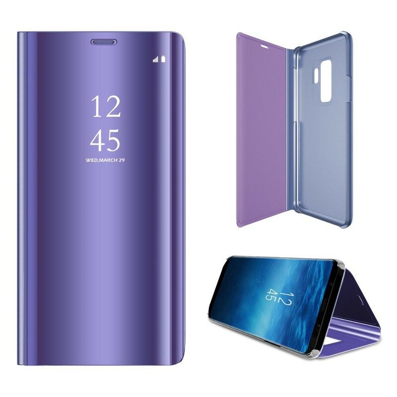 Puhelinkuoret Samsung Galaxy S9 Peili Ja Nahkaefekti