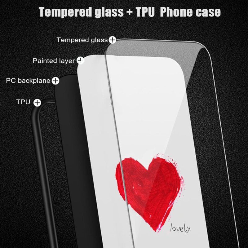 Kuori Realme GT Neo 3 Tempered Glass Heart