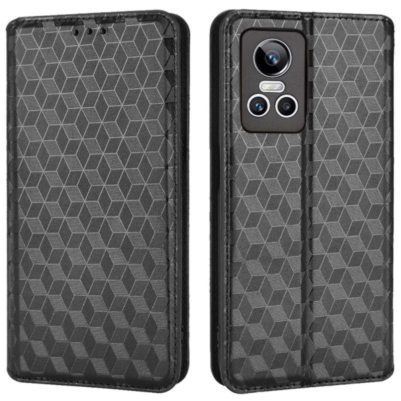 Puhelinkuoret Realme GT Neo 3 Kotelot Flip Plaid Patterns