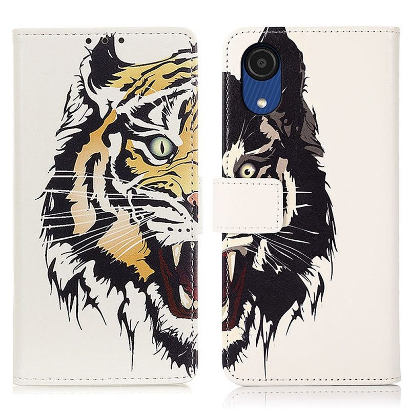 Flip Case Samsung Galaxy A03 Core Fierce Tiger