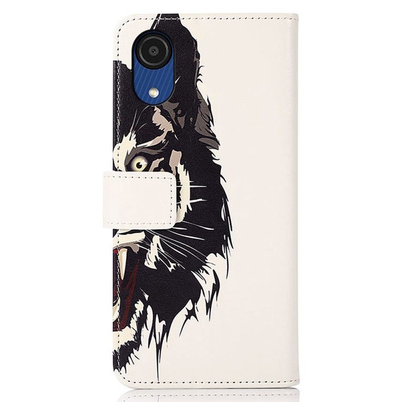 Flip Case Samsung Galaxy A03 Core Fierce Tiger