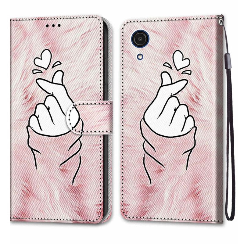 Kotelot Samsung Galaxy A03 Core Finger Heart