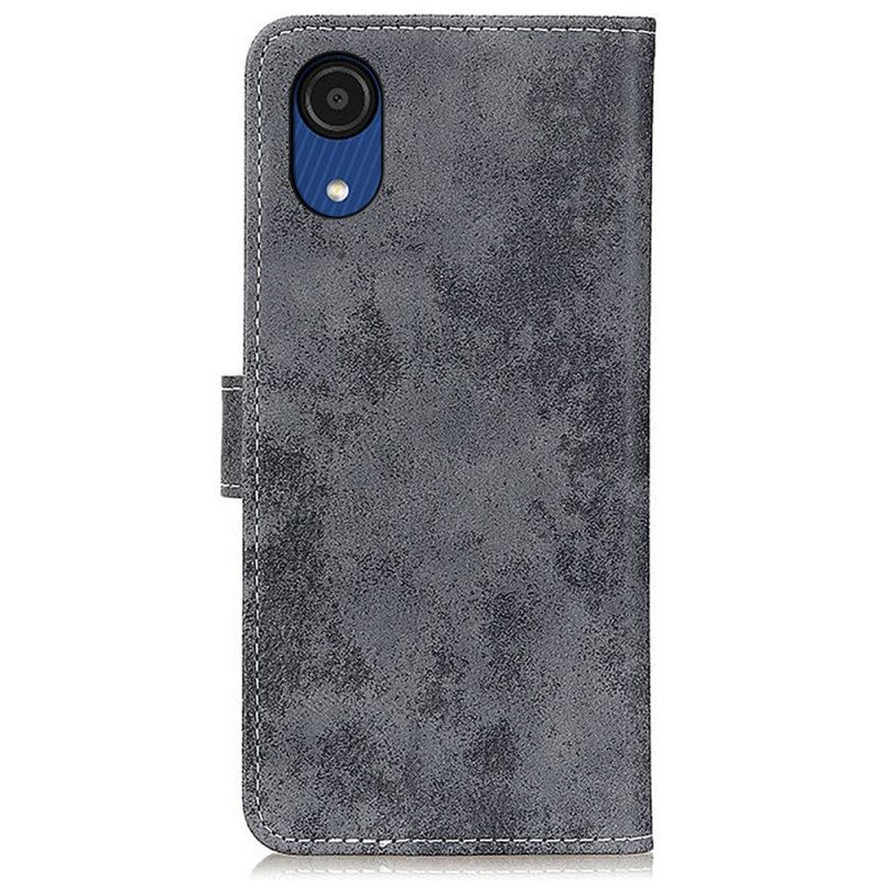 Kotelot Samsung Galaxy A03 Core Vintage Leather Effect