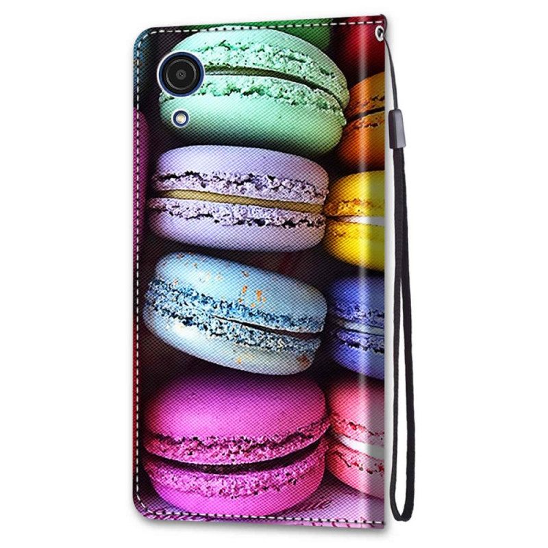 Nahkakotelo Samsung Galaxy A03 Core Macarons