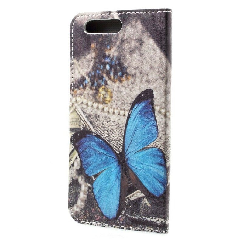 Kotelot Honor 9 Blue Butterfly