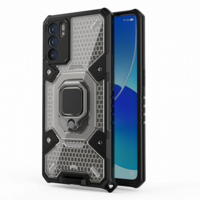 Case Oppo Reno 6 5G Honeycomb Renkaalla