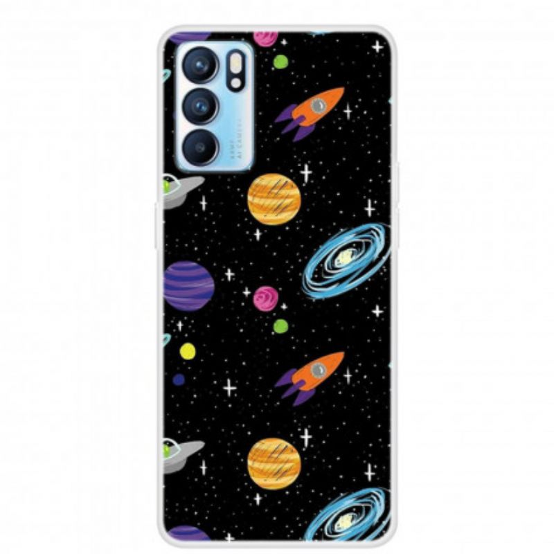 Case Oppo Reno 6 5G Planet Galaxy