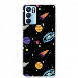 Case Oppo Reno 6 5G Planet Galaxy