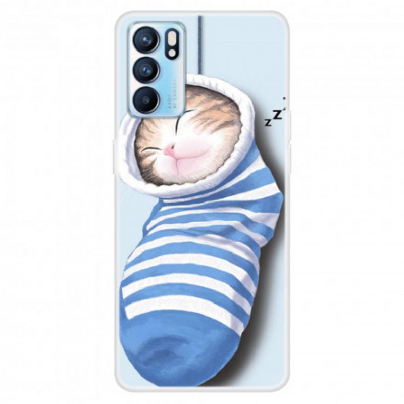 Case Oppo Reno 6 5G Sleeping Kitten