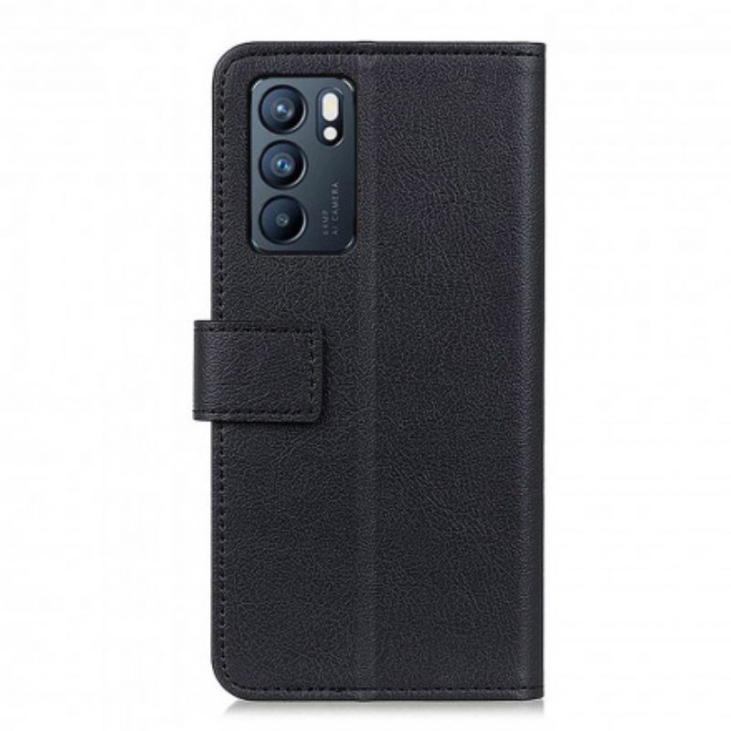 Flip Case Oppo Reno 6 5G Simple Classic Leather Effect