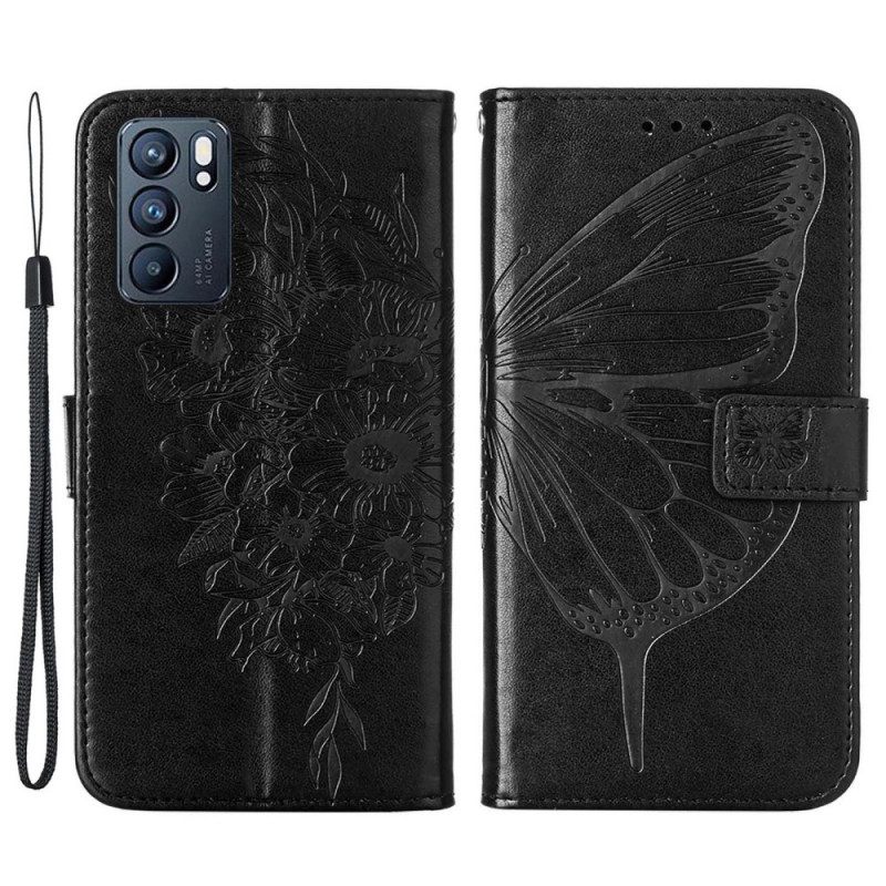 Kotelot Oppo Reno 6 5G Butterfly Design