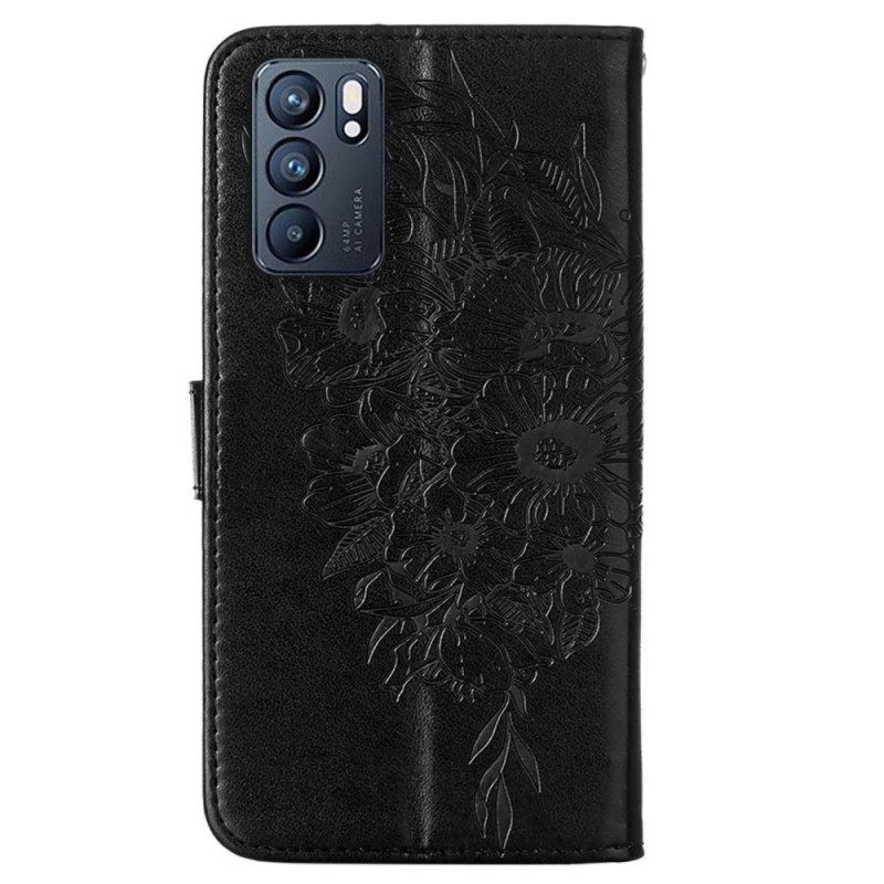 Kotelot Oppo Reno 6 5G Butterfly Design