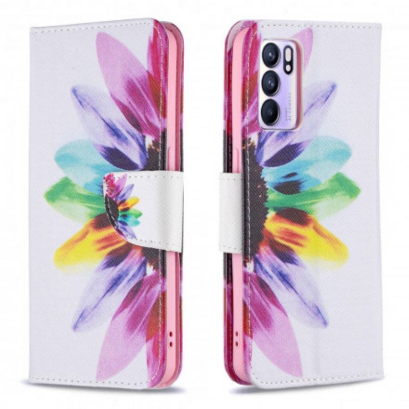 Kotelot Oppo Reno 6 5G Flower Watercolour