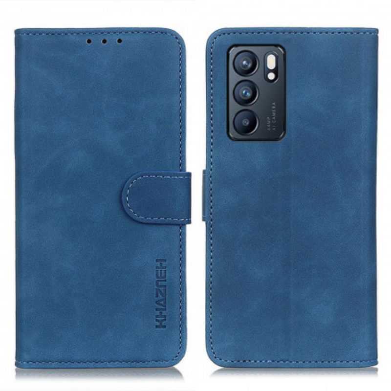 Kotelot Oppo Reno 6 5G Vintage Leather Effect Khazneh