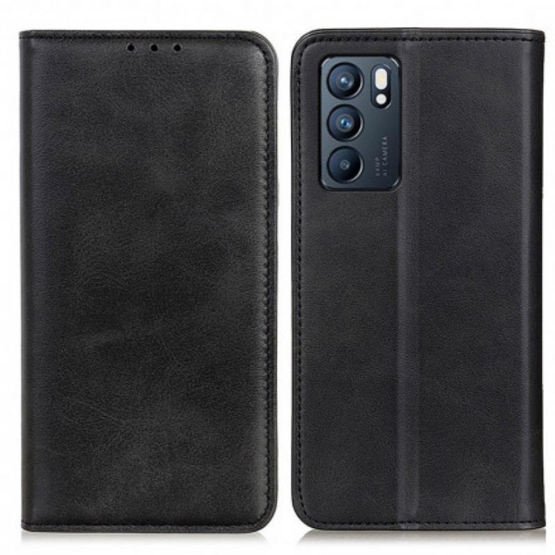 Puhelinkuoret Oppo Reno 6 5G Kotelot Flip Split Leather Elegance