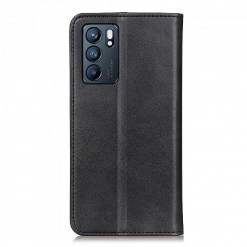 Puhelinkuoret Oppo Reno 6 5G Kotelot Flip Split Leather Elegance