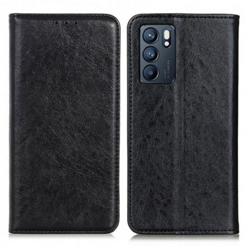 Puhelinkuoret Oppo Reno 6 5G Kotelot Flip Texture Leather