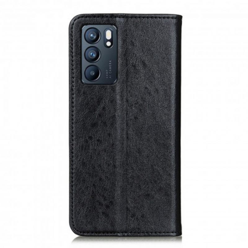 Puhelinkuoret Oppo Reno 6 5G Kotelot Flip Texture Leather