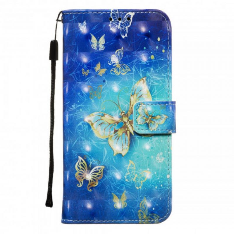 Kotelot Xiaomi Redmi Note 8T Golden Butterflies