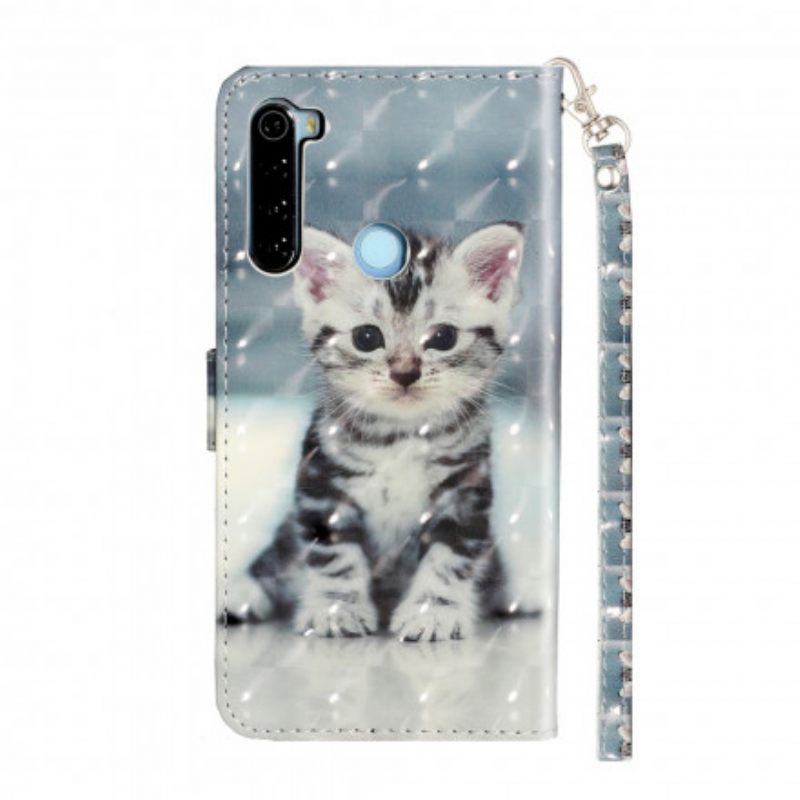 Kotelot Xiaomi Redmi Note 8T Suojaketju Kuori Kitten Light Strap Kohdevalot