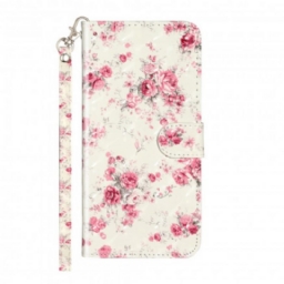 Kotelot Xiaomi Redmi Note 8T Suojaketju Kuori Strap Light Spot Flowers