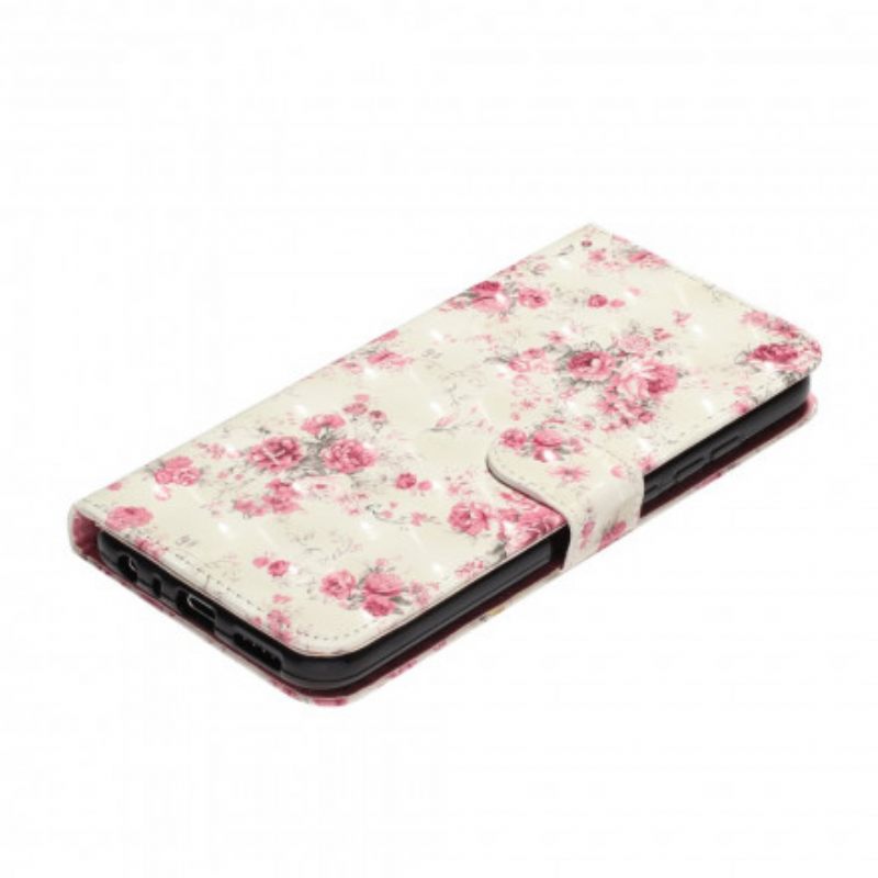 Kotelot Xiaomi Redmi Note 8T Suojaketju Kuori Strap Light Spot Flowers