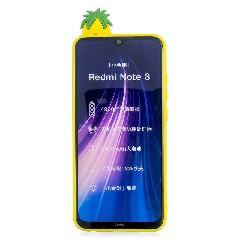 Kuori Xiaomi Redmi Note 8T 3d Ananas