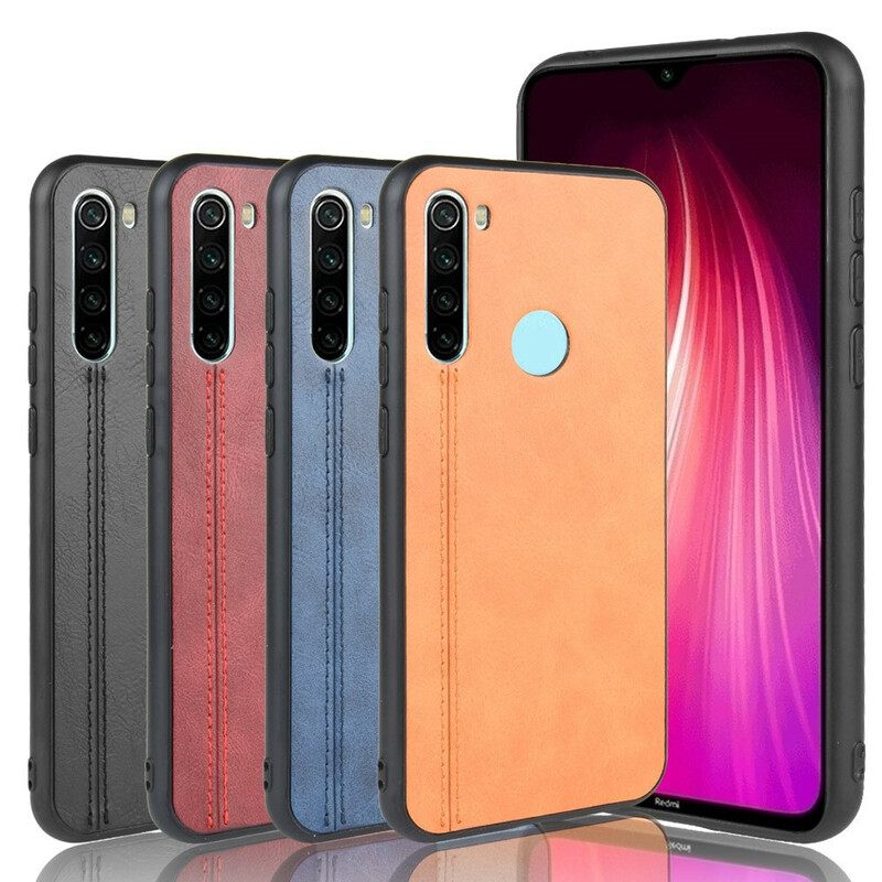 Kuori Xiaomi Redmi Note 8T Couture Nahkaefekti