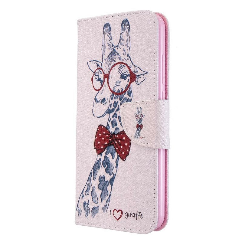 Nahkakotelo Xiaomi Redmi Note 8T Brainy Giraffe