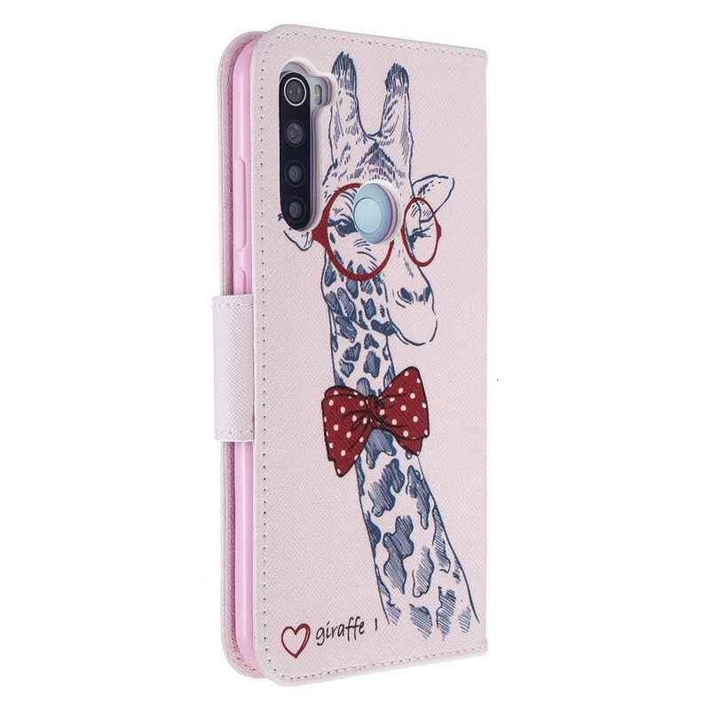 Nahkakotelo Xiaomi Redmi Note 8T Brainy Giraffe